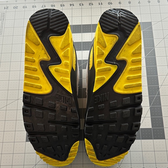 Nike Air Max Sneakers - White, Black, Yellow - Picture 12 of 14